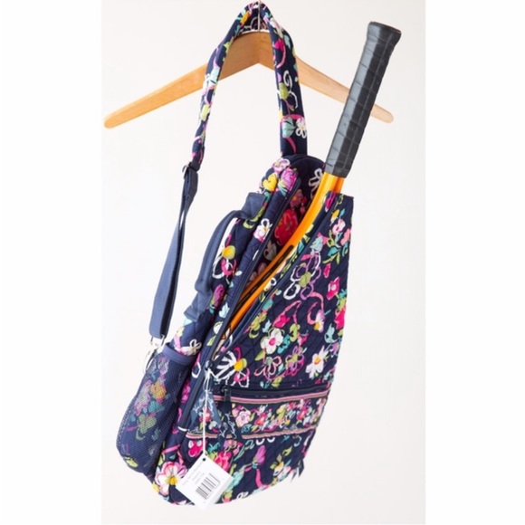Vera Bradley Ribbons Sling Tennis Backpack - Picture 3 of 9